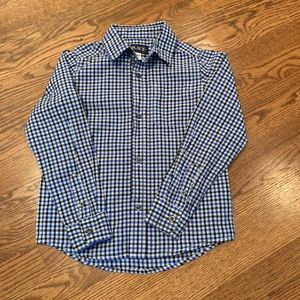 Children’s Place blue/black button up dress shirt